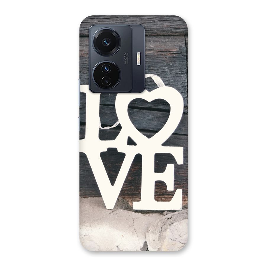 Wood Love Lock Back Case for Vivo T1 Pro
