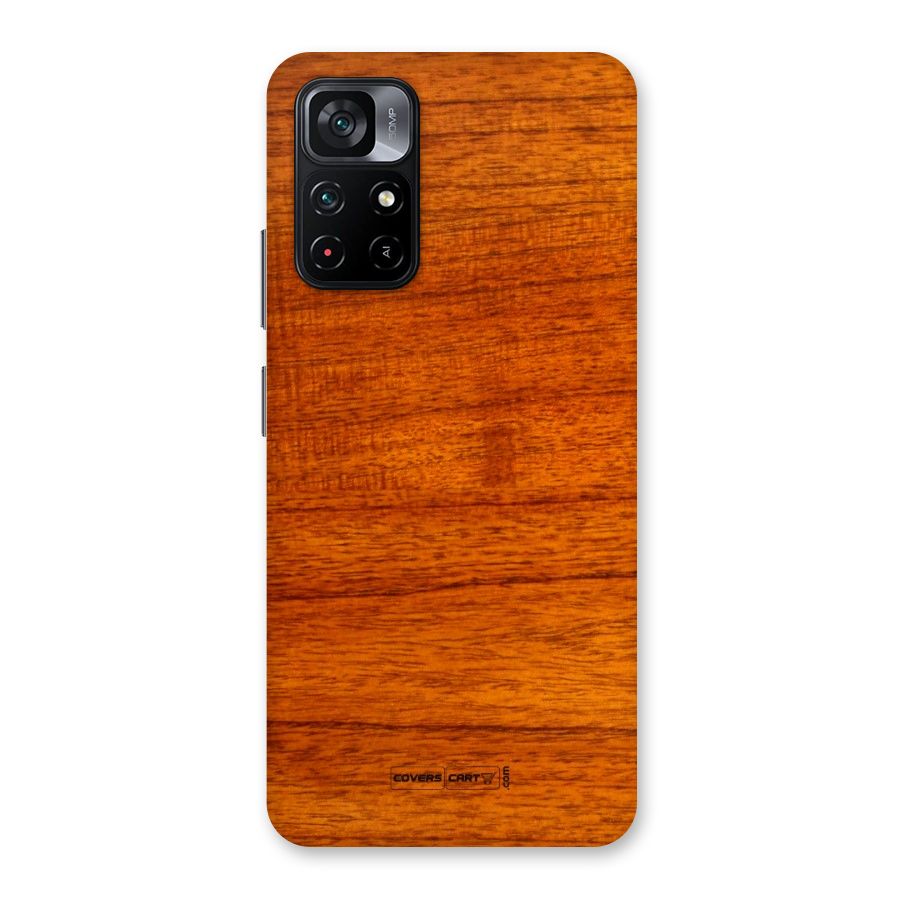 Wood Texture Design Back Case for Poco M4 Pro 5G