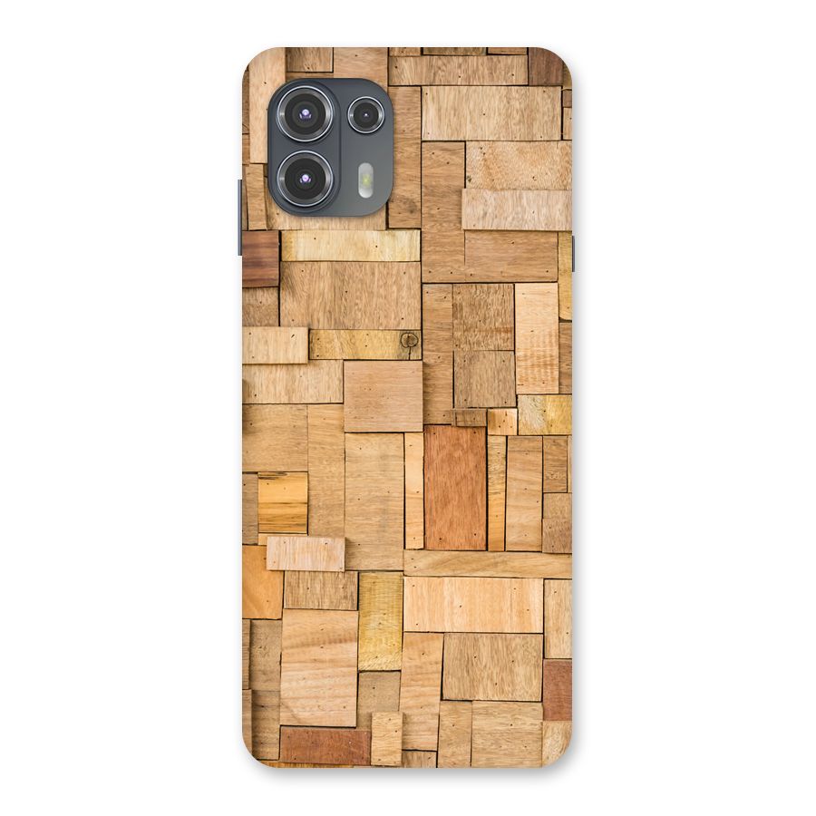 Wooden Blocks Back Case for Motorola Edge 20 Fusion