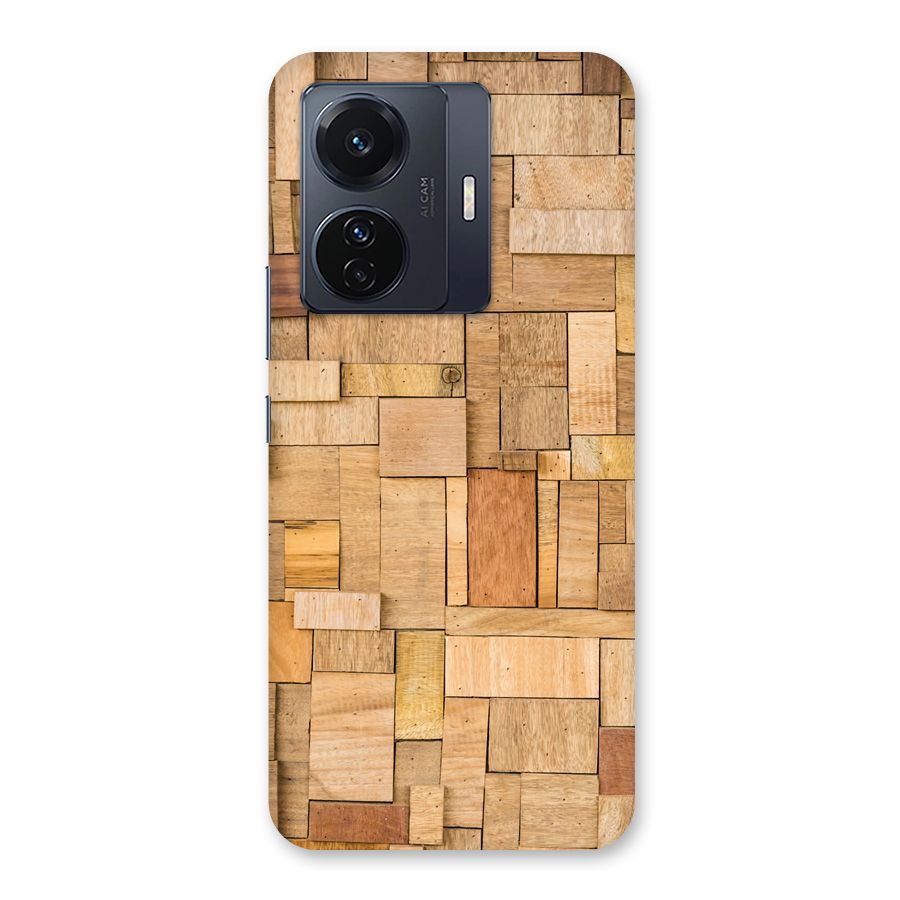 Wooden Blocks Back Case for Vivo T1 Pro