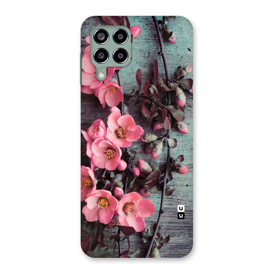 Wooden Floral Pink Back Case for Galaxy M33