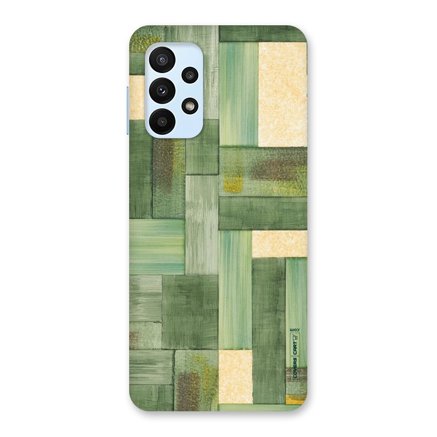 Wooden Green Texture Back Case for Galaxy A23