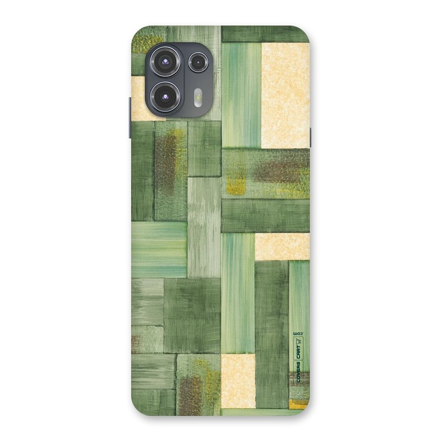 Wooden Green Texture Back Case for Motorola Edge 20 Fusion