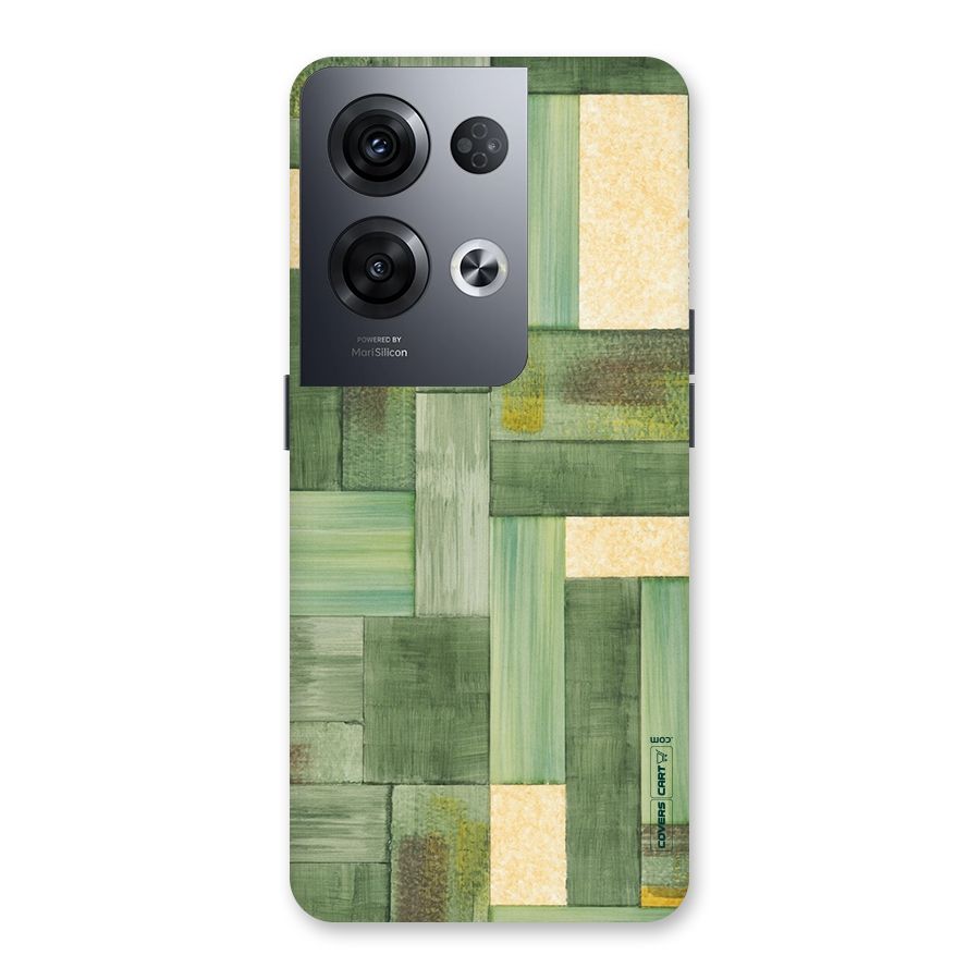 Wooden Green Texture Back Case for Oppo Reno8 Pro 5G
