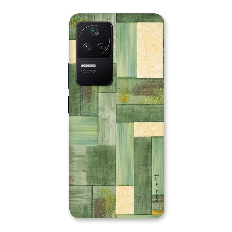 Wooden Green Texture Back Case for Poco F4 5G