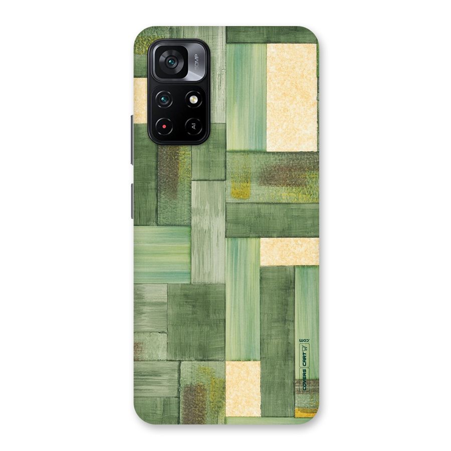 Wooden Green Texture Back Case for Poco M4 Pro 5G