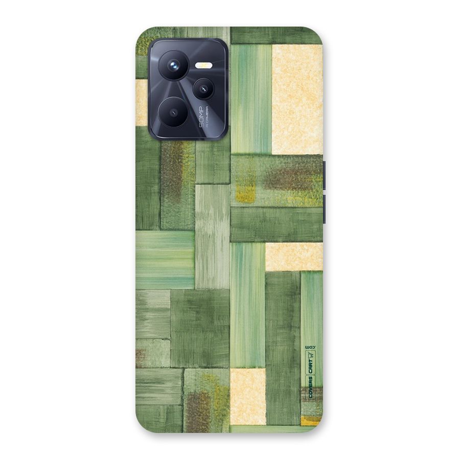 Wooden Green Texture Back Case for Realme C35