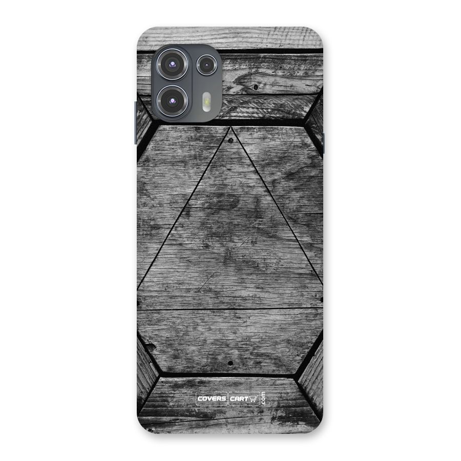 Wooden Hexagon Back Case for Motorola Edge 20 Fusion