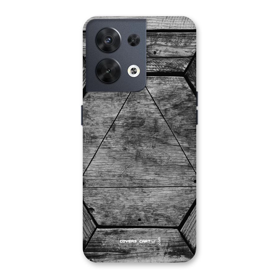 Wooden Hexagon Back Case for Oppo Reno8 5G