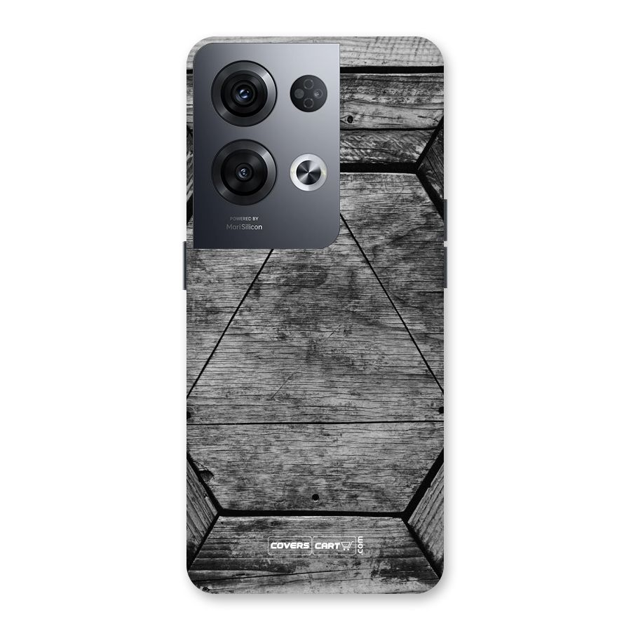 Wooden Hexagon Back Case for Oppo Reno8 Pro 5G
