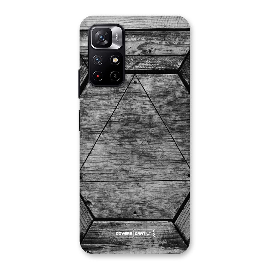 Wooden Hexagon Back Case for Redmi Note 11T 5G