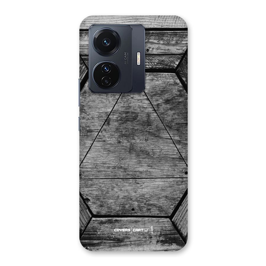 Wooden Hexagon Back Case for Vivo T1 Pro