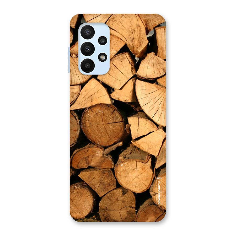 Wooden Logs Back Case for Galaxy A23