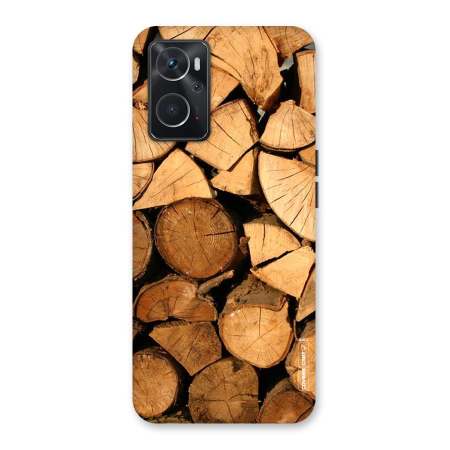 Wooden Logs Back Case for Oppo K10 4G