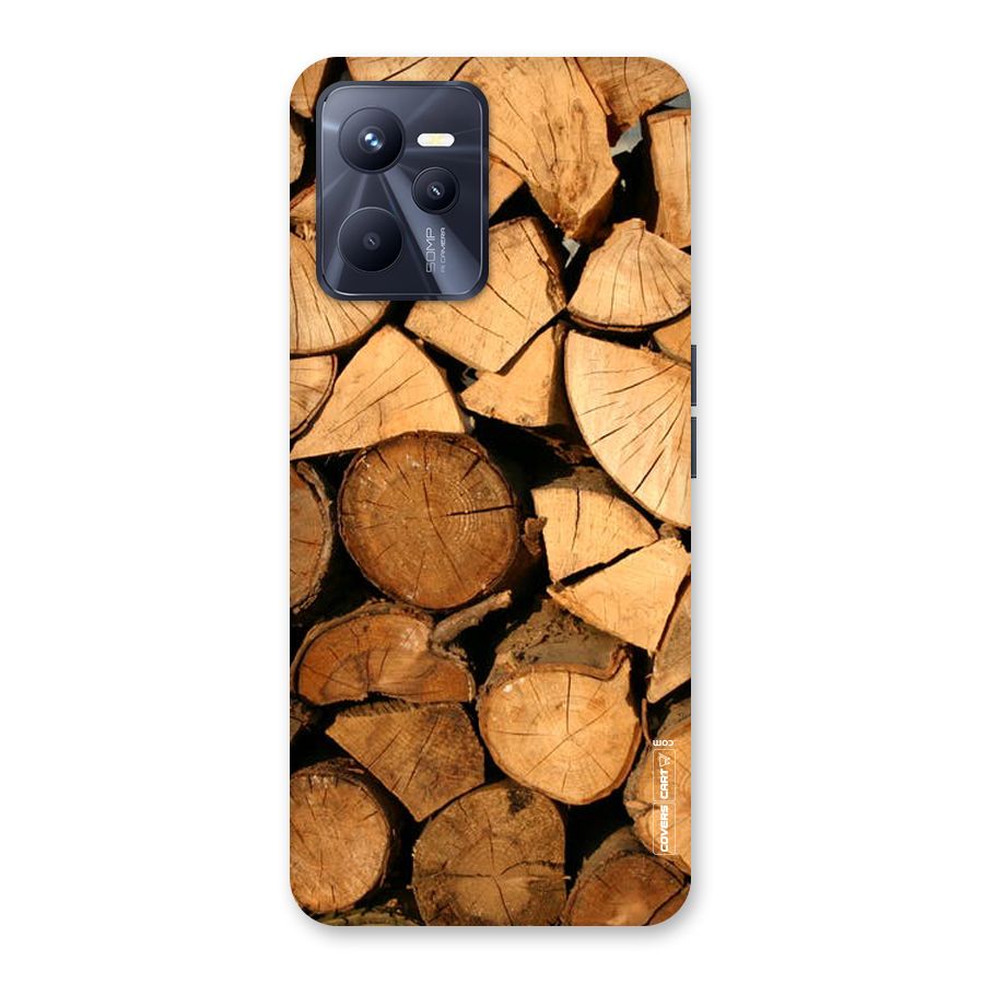 Wooden Logs Back Case for Realme C35