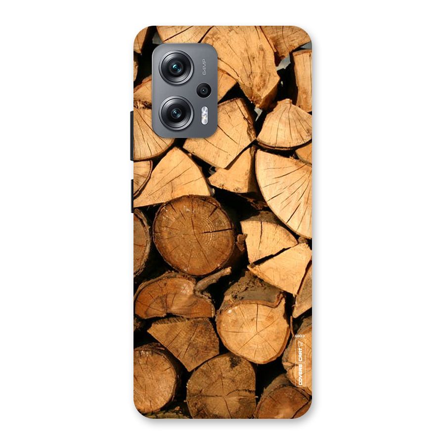 Wooden Logs Back Case for Redmi K50i