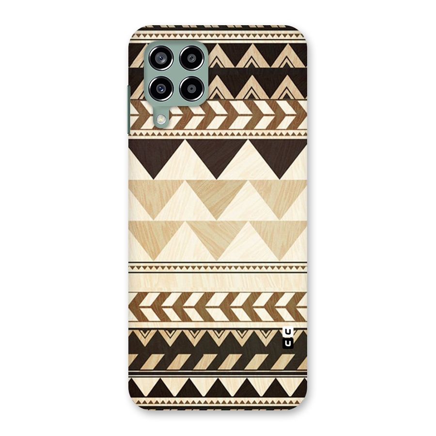 Wooden Printed Chevron Back Case for Galaxy M33