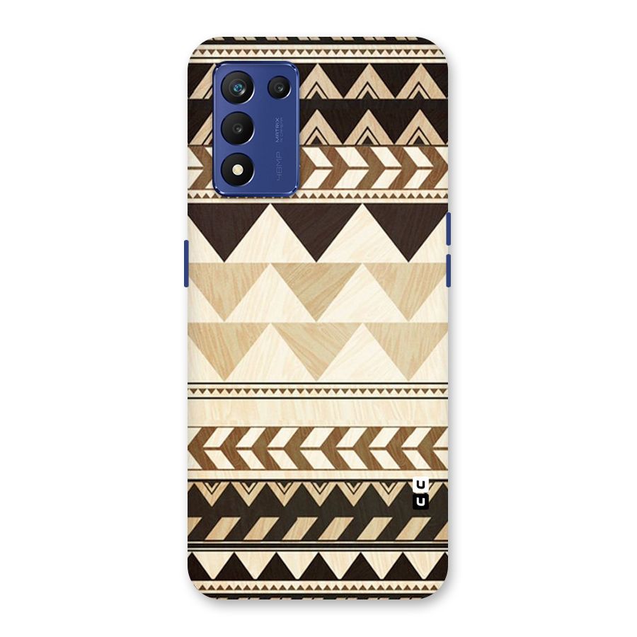 Wooden Printed Chevron Back Case for Realme 9 5G Speed
