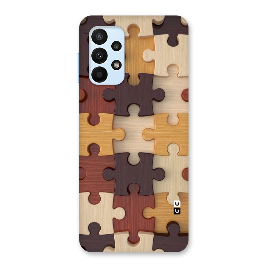 Wooden Puzzle (Printed) Back Case for Galaxy A23
