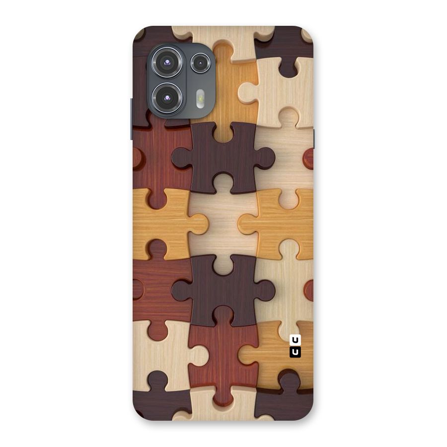 Wooden Puzzle (Printed) Back Case for Motorola Edge 20 Fusion