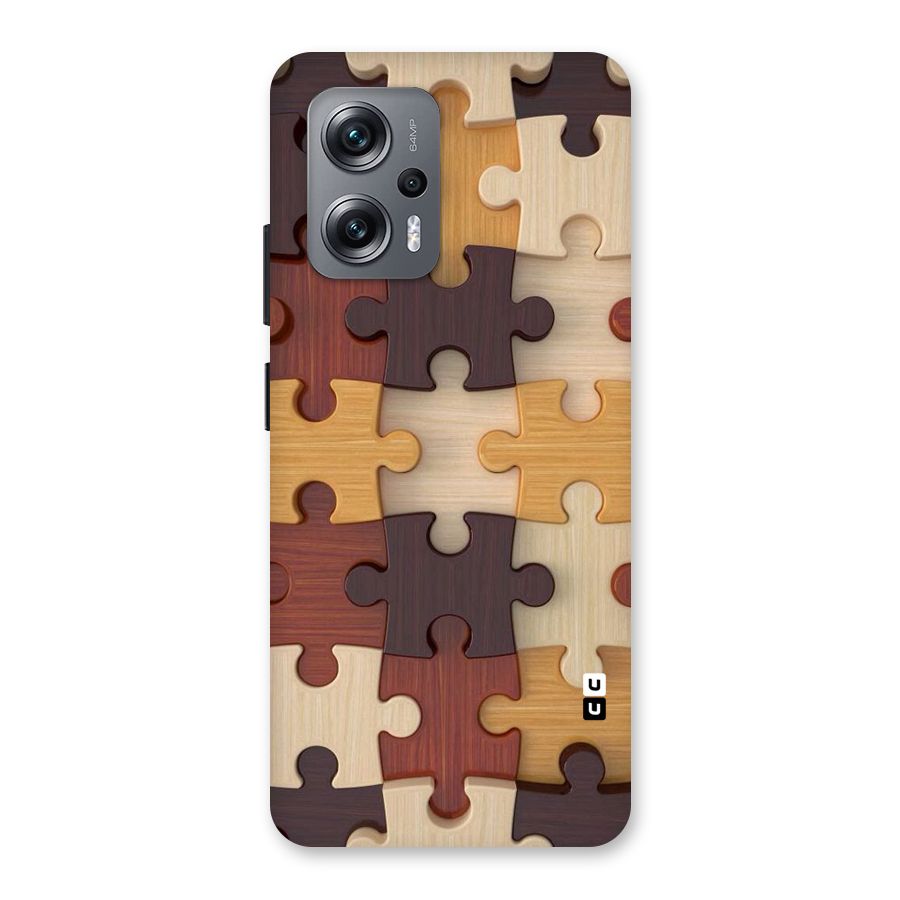 Wooden Puzzle (Printed) Back Case for Redmi K50i
