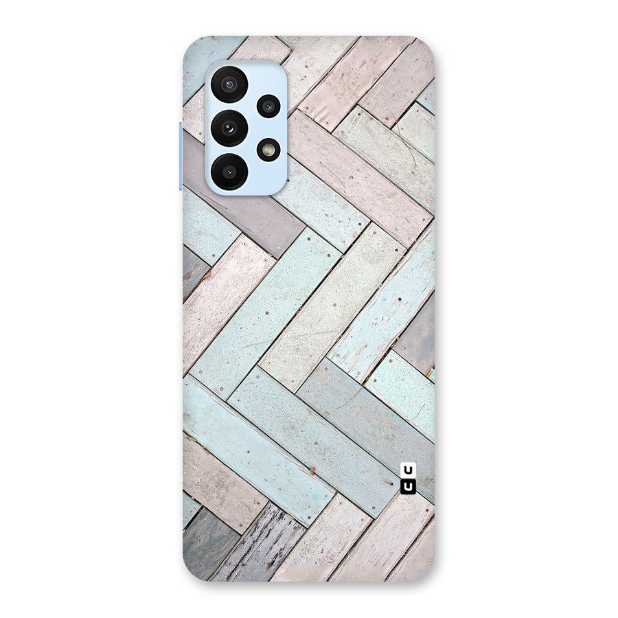 Wooden ZigZag Design Back Case for Galaxy A23