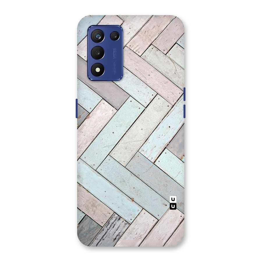 Wooden ZigZag Design Back Case for Realme 9 5G Speed