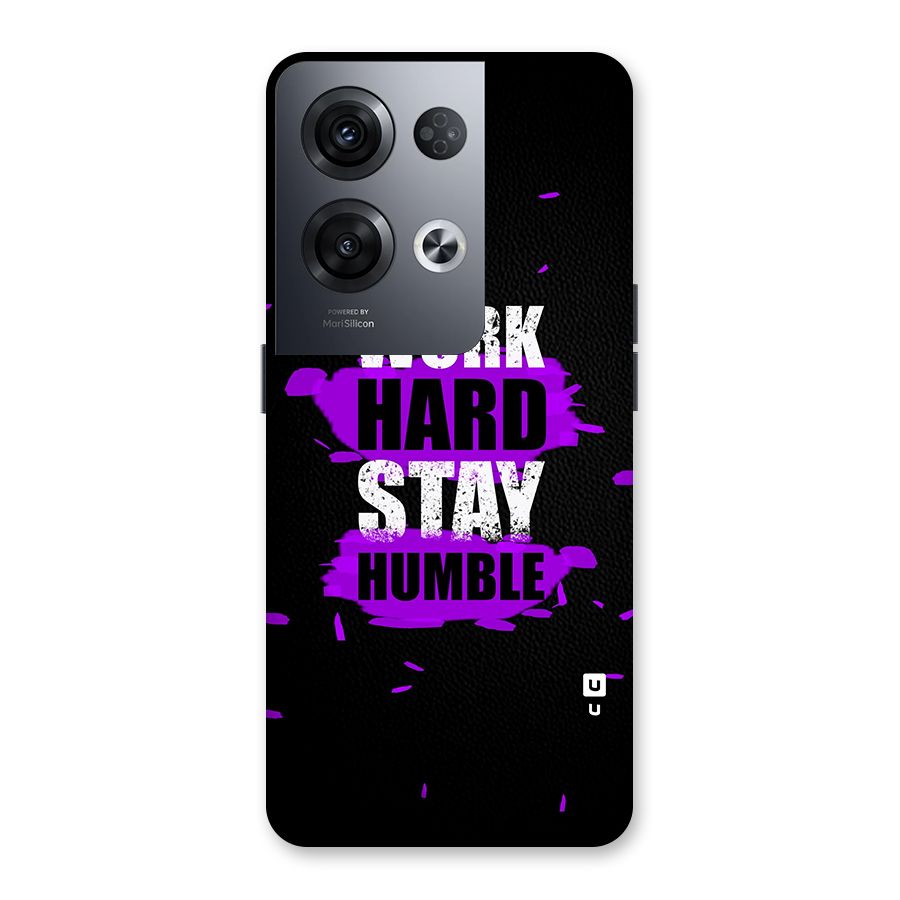 Work Hard Stay Humble Back Case for Oppo Reno8 Pro 5G