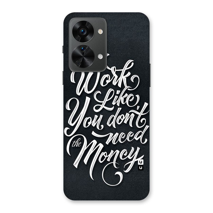 Work Like King Back Case for OnePlus Nord 2T