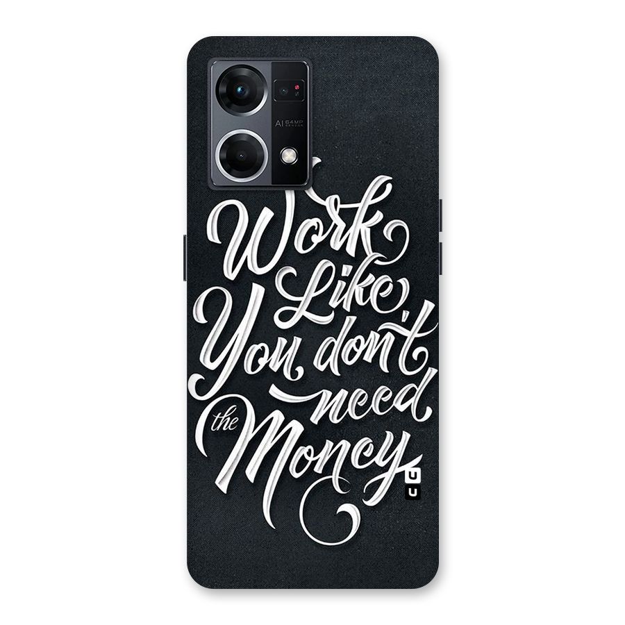 Work Like King Glass Back Case for Oppo F21 Pro 5G