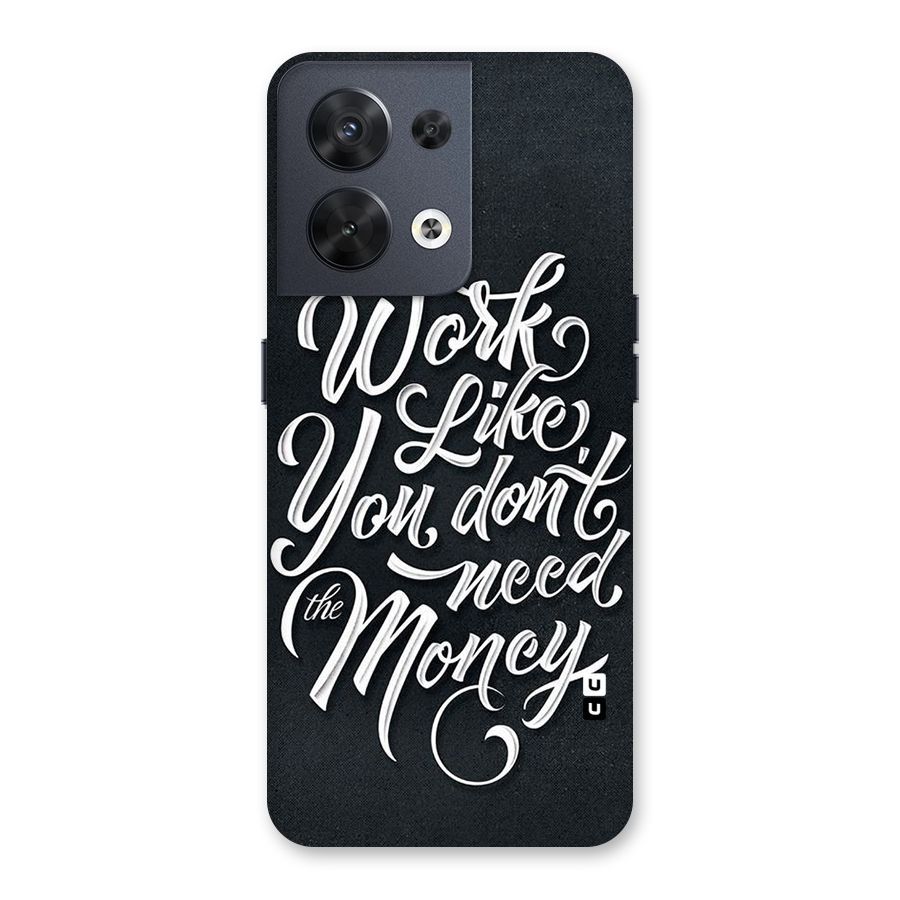 Work Like King Back Case for Oppo Reno8 5G
