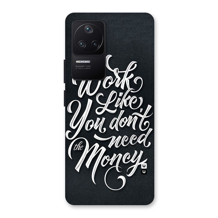 Work Like King Back Case for Poco F4 5G