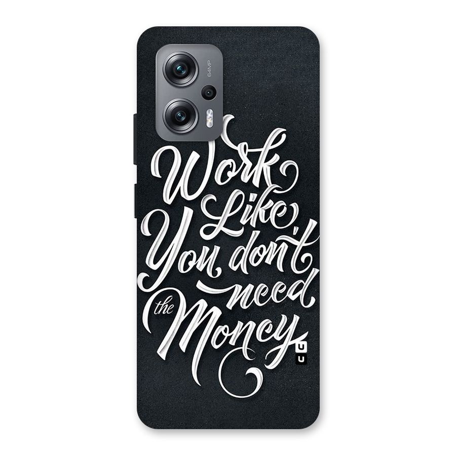 Work Like King Back Case for Redmi K50i