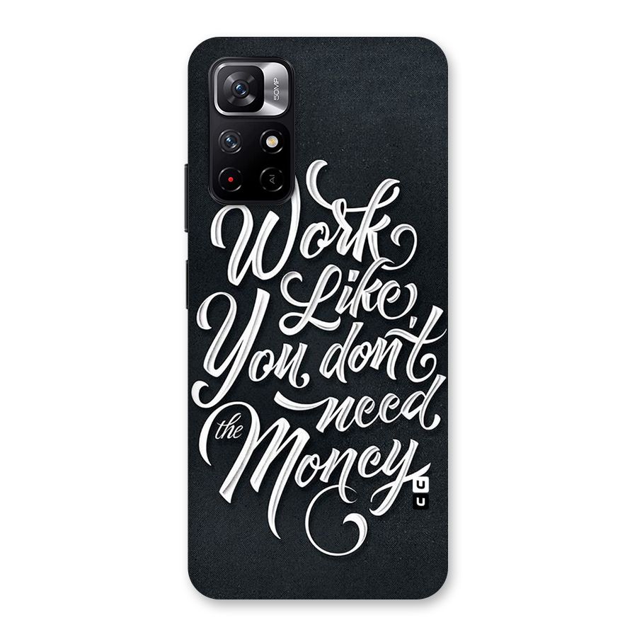 Work Like King Back Case for Redmi Note 11T 5G