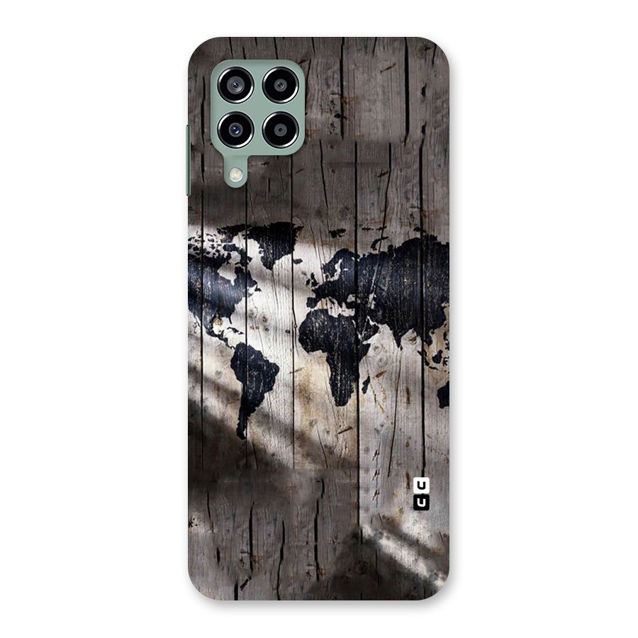 World Map Wood Design Back Case for Galaxy M33