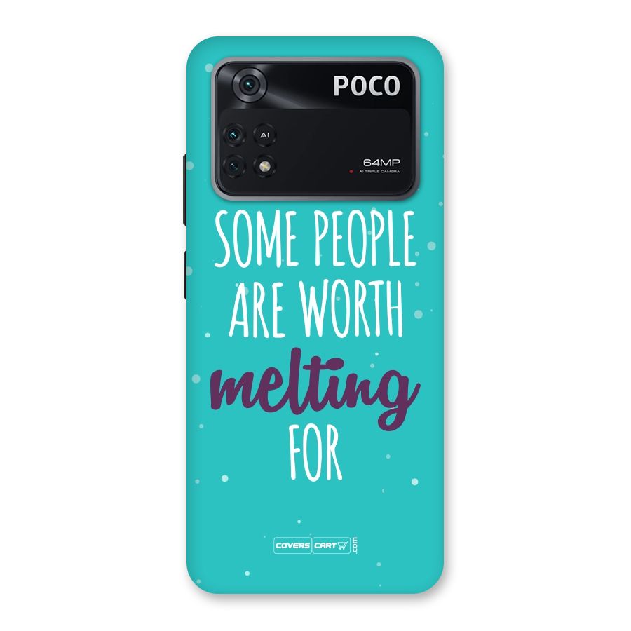 Worth Melting For Back Case for Poco M4 Pro 4G