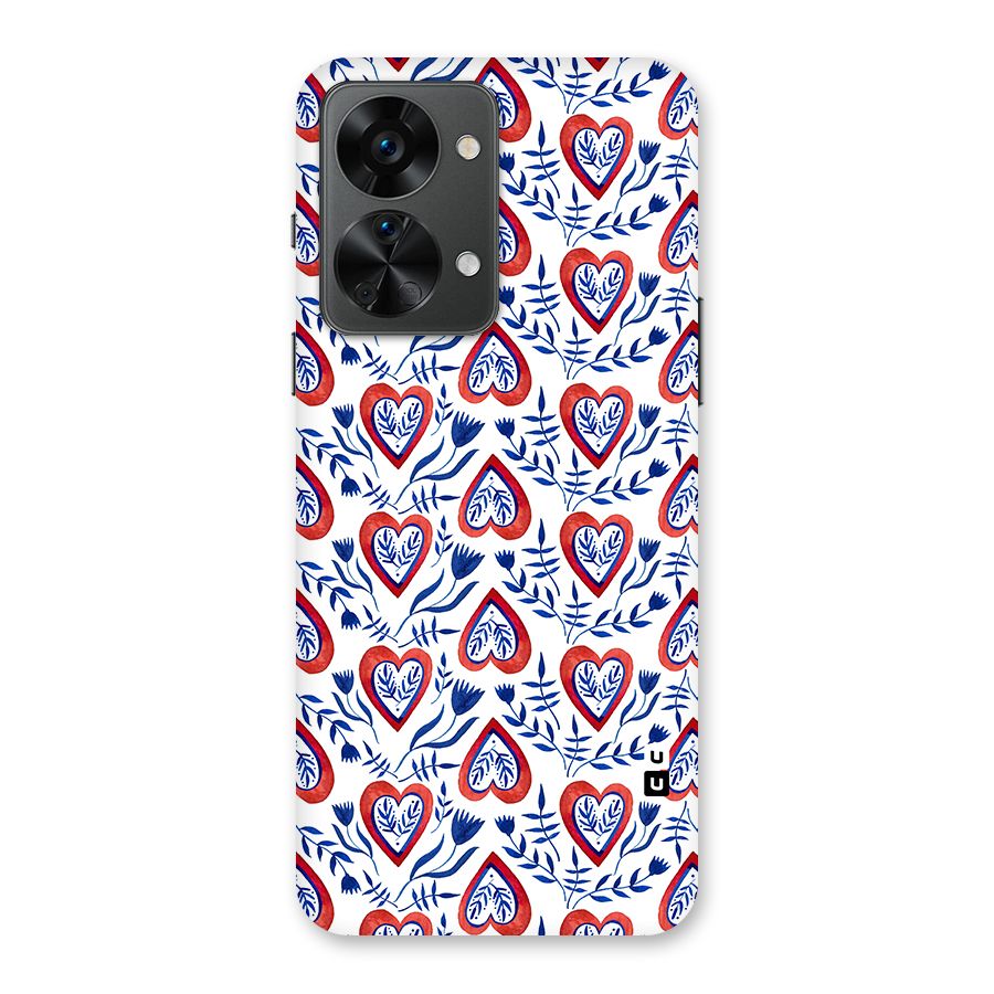 Wrapping Hearts Pattern Back Case for OnePlus Nord 2T