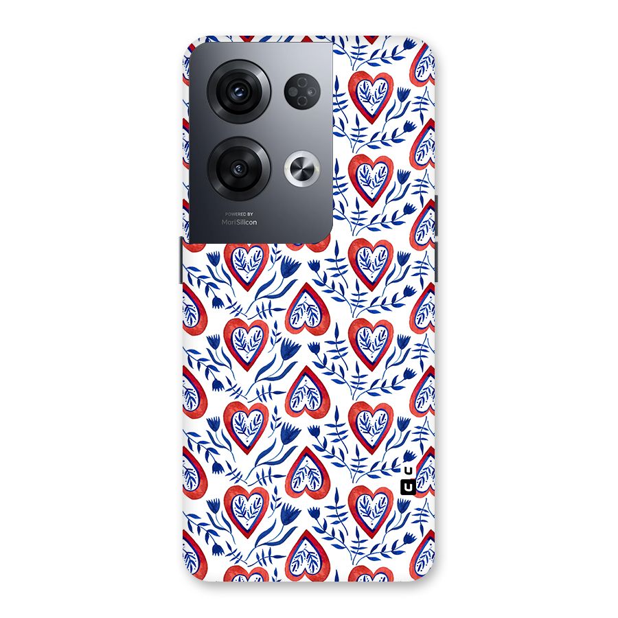 Wrapping Hearts Pattern Back Case for Oppo Reno8 Pro 5G