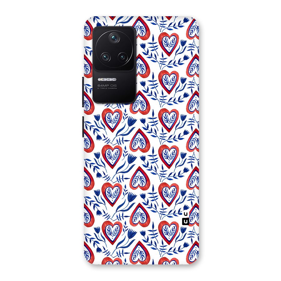 Wrapping Hearts Pattern Back Case for Poco F4 5G