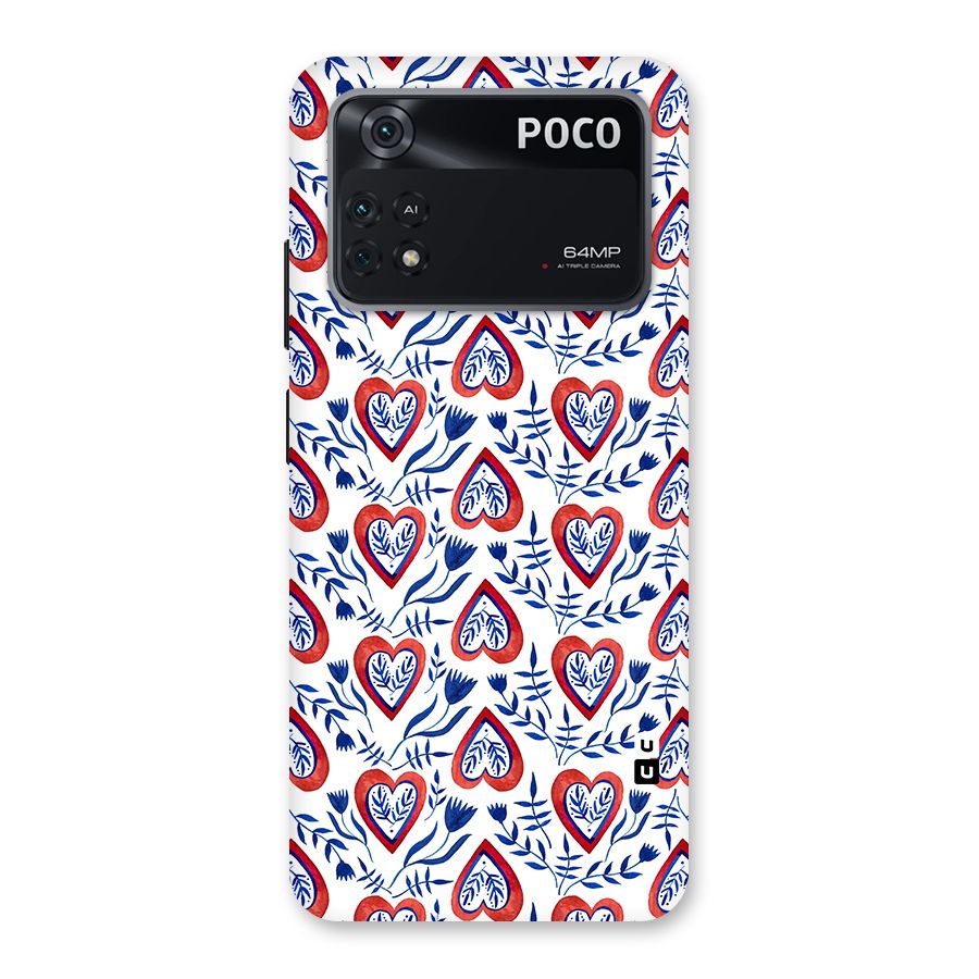 Wrapping Hearts Pattern Back Case for Poco M4 Pro 4G