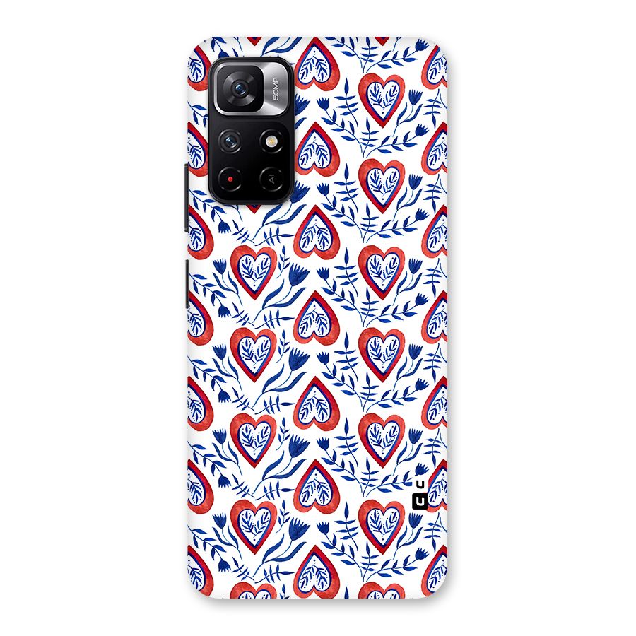 Wrapping Hearts Pattern Back Case for Redmi Note 11T 5G