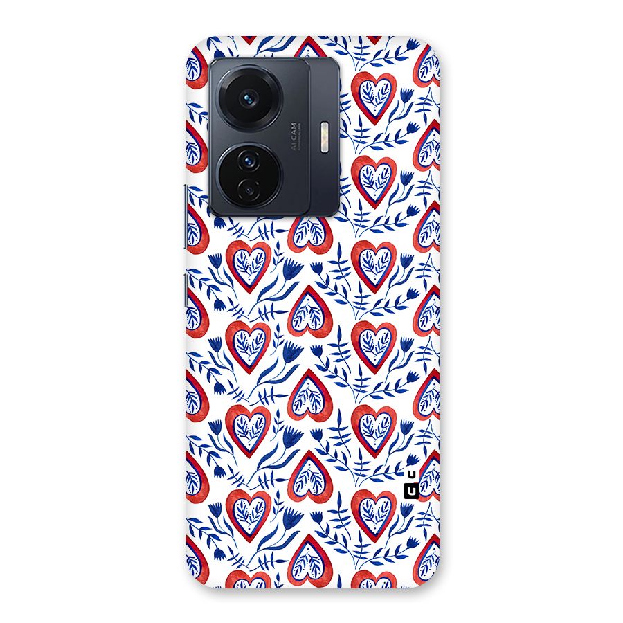 Wrapping Hearts Pattern Back Case for Vivo T1 Pro