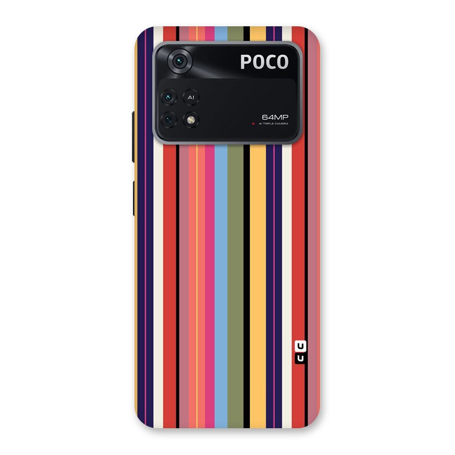 Wrapping Stripes Back Case for Poco M4 Pro 4G