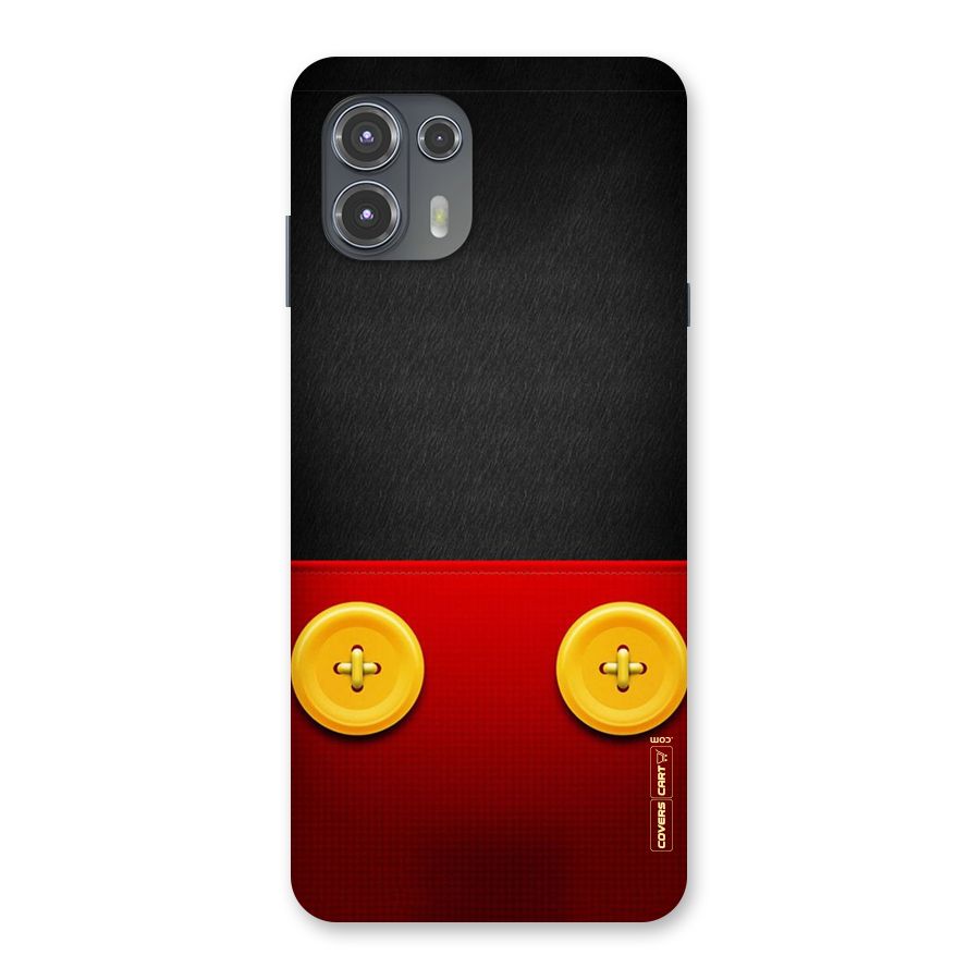 Yellow Button Back Case for Motorola Edge 20 Fusion