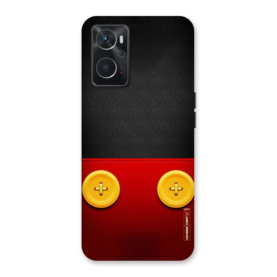 Yellow Button Back Case for Oppo K10 4G