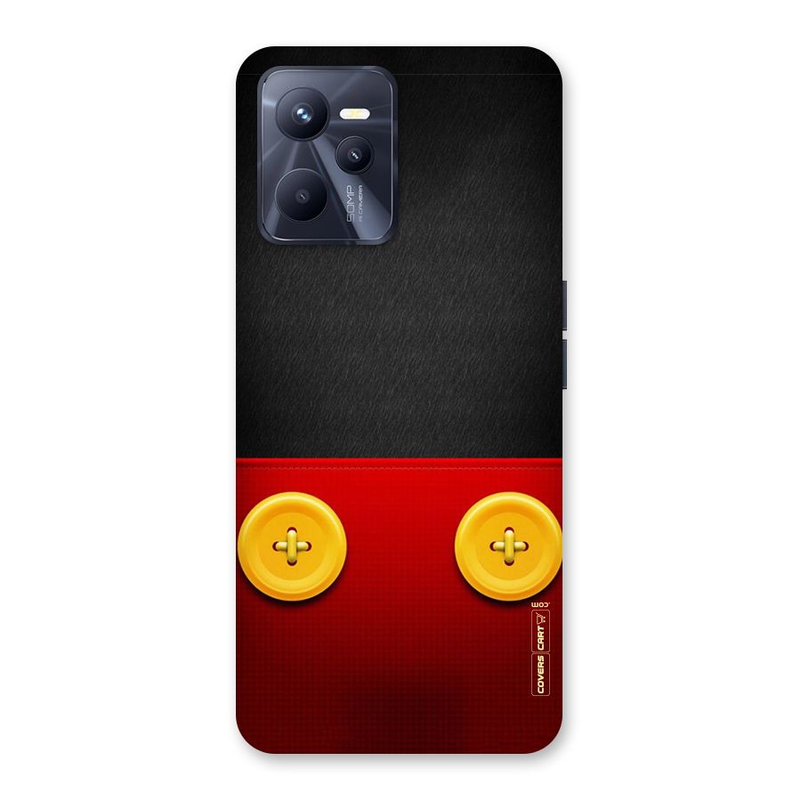 Yellow Button Back Case for Realme C35