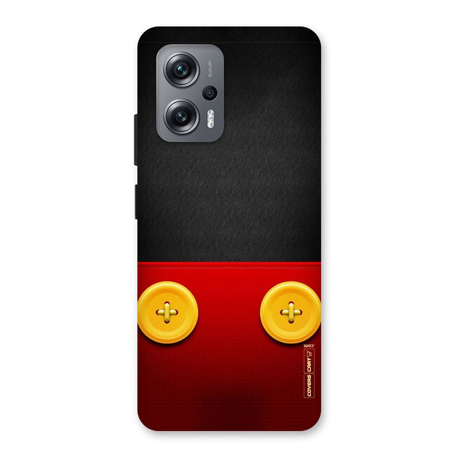 Yellow Button Back Case for Redmi K50i