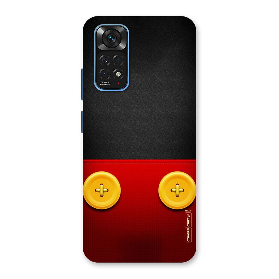 Yellow Button Back Case for Redmi Note 11S