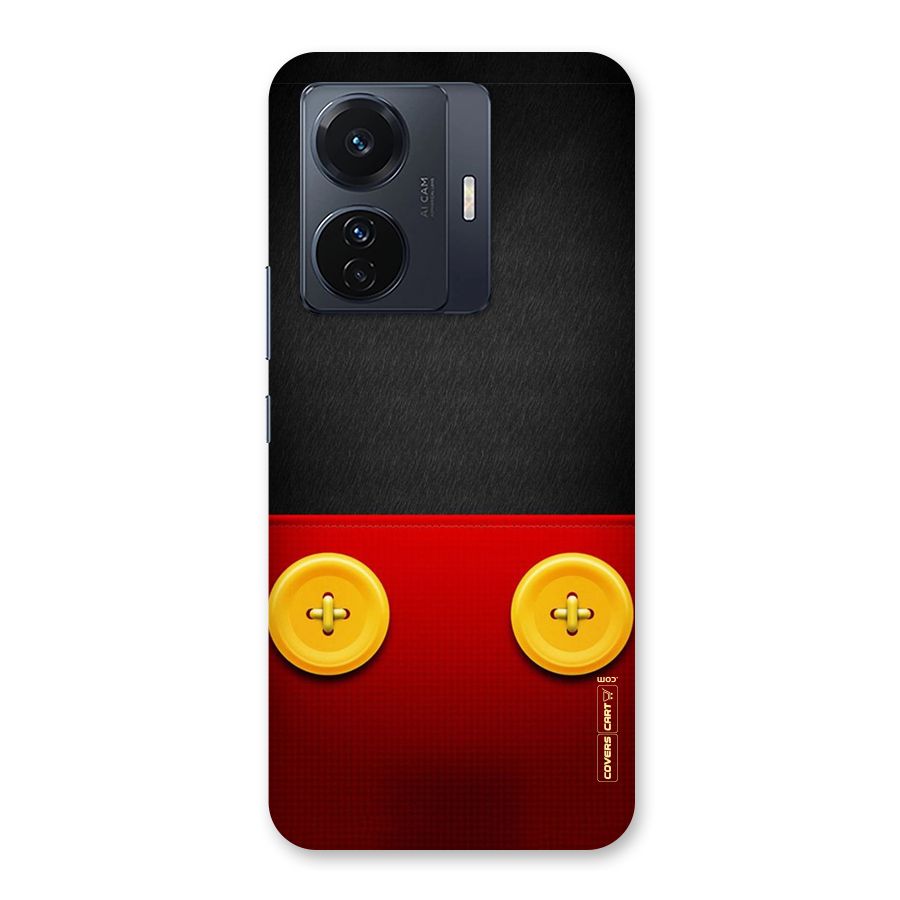 Yellow Button Back Case for Vivo T1 Pro