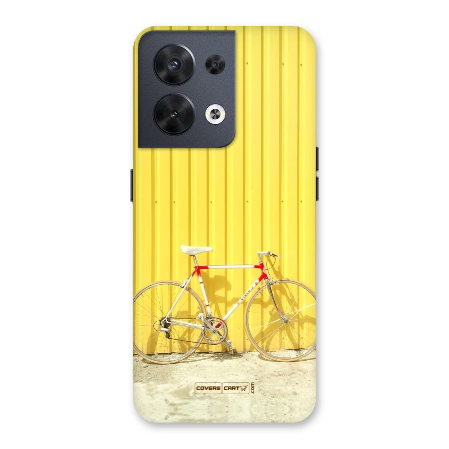 Yellow Cycle Classic Back Case for Oppo Reno8 5G